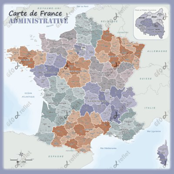 carte de France modèle aventurine