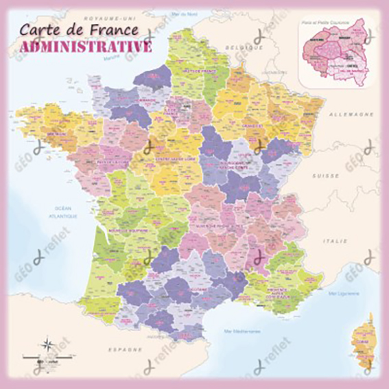 carte de France modèle fluorine